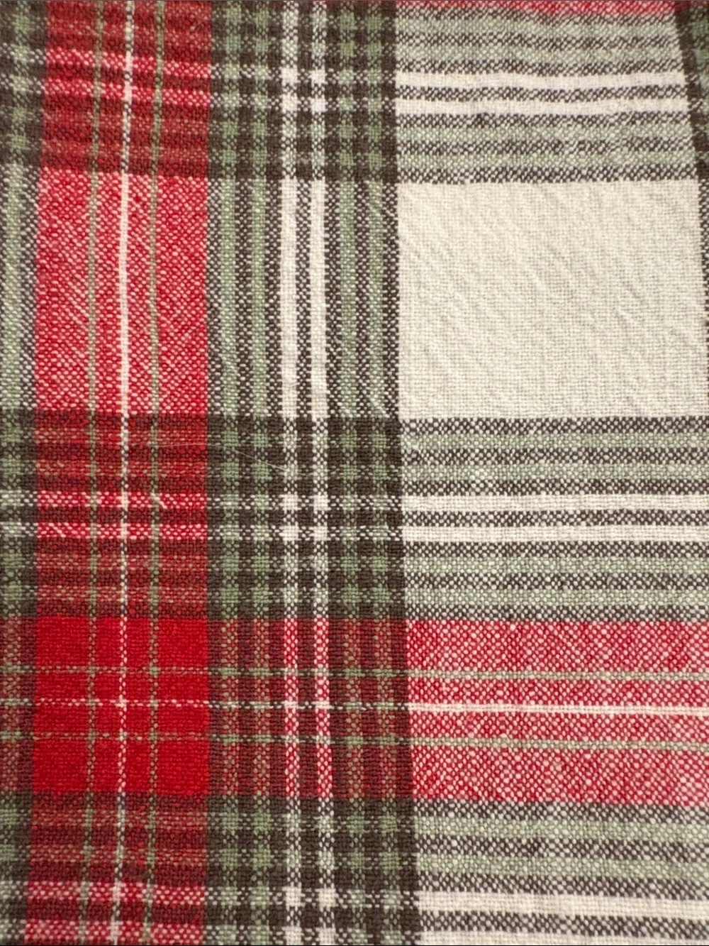 Plaid Tablecloth and Napkin Set